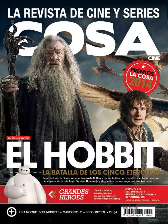 LA COSA CINE magazine side cover Issue 216 December 2014