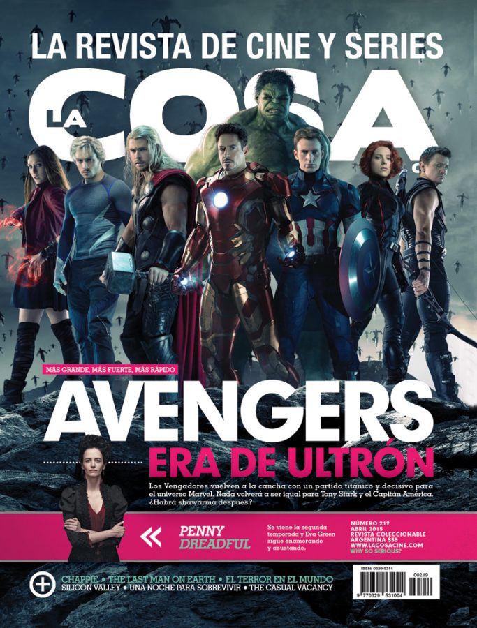 LA COSA CINE magazine side cover Issue 219 April 2015