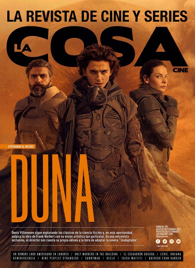LA COSA CINE magazine side cover Issue 289  August/September 2021