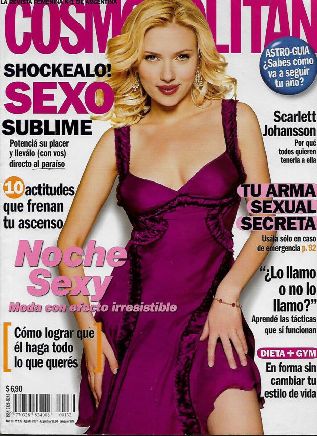 COSMOPOLITAN ARGENTINA magazine side cover  August 2007