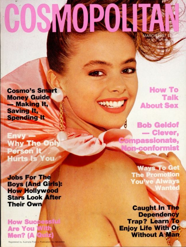 COSMOPOLITAN AUSTRALIA magazine side cover  March 1987