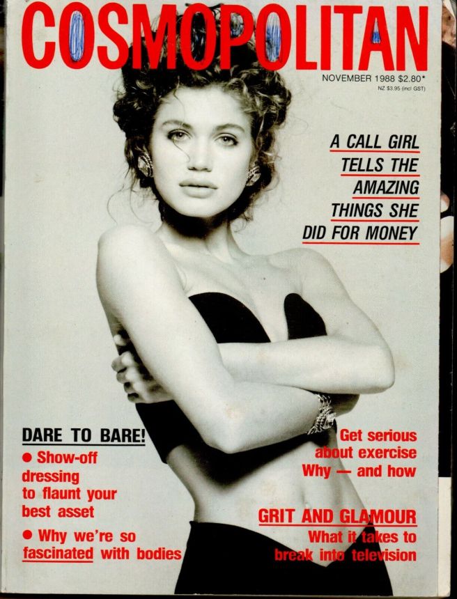 COSMOPOLITAN AUSTRALIA magazine side cover  November 1988