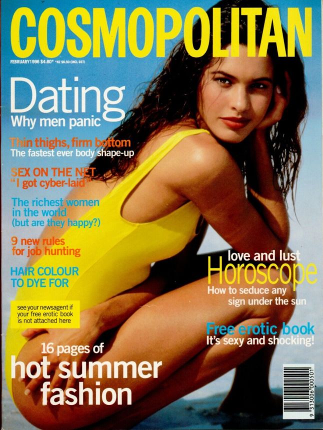 COSMOPOLITAN AUSTRALIA magazine side cover  February 1996