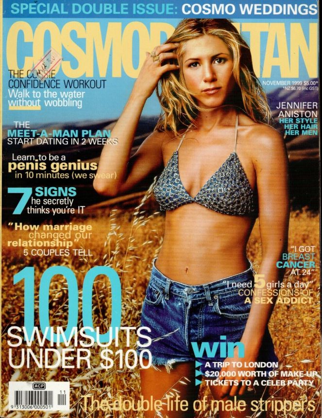 COSMOPOLITAN AUSTRALIA magazine side cover  November 1999