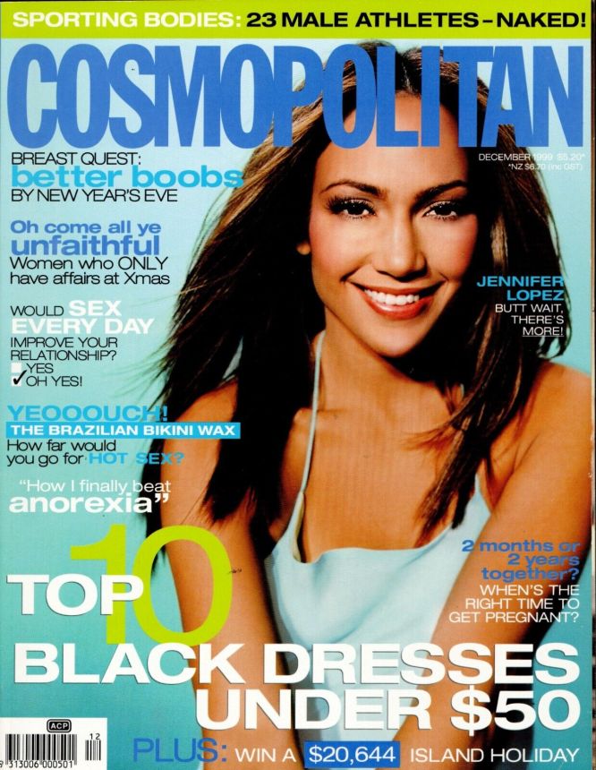COSMOPOLITAN AUSTRALIA magazine side cover  December 1999