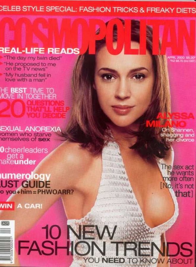 COSMOPOLITAN AUSTRALIA magazine side cover  April 2000