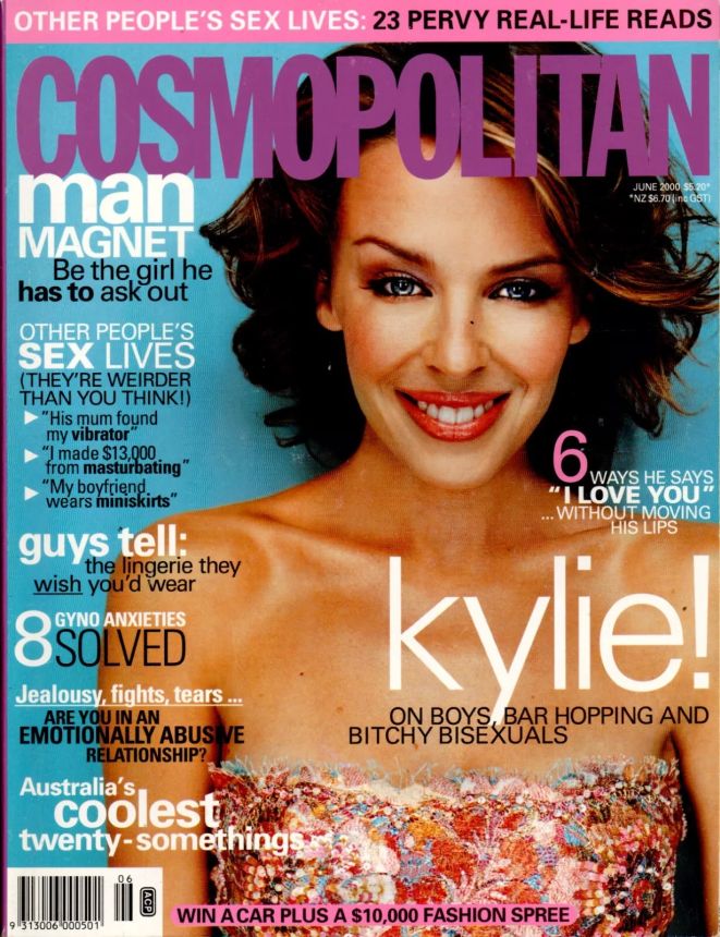 COSMOPOLITAN AUSTRALIA magazine side cover  June 2000