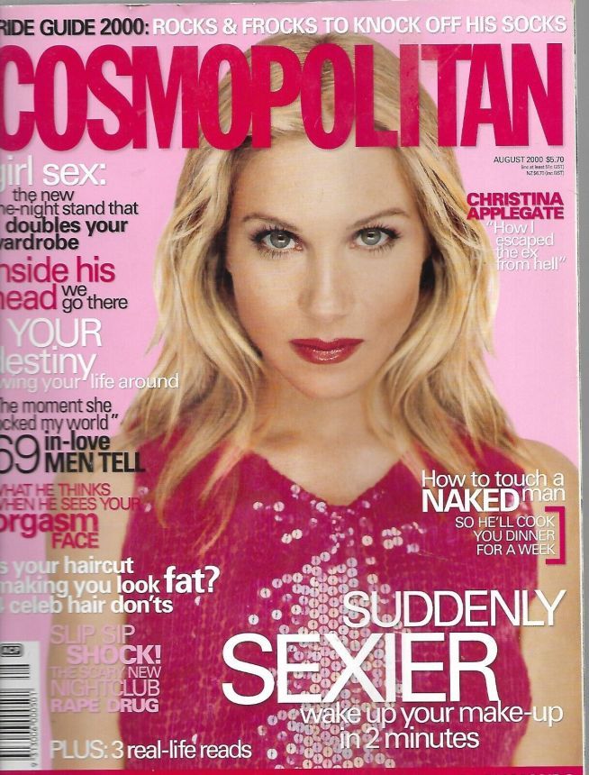 COSMOPOLITAN AUSTRALIA magazine side cover  August 2000