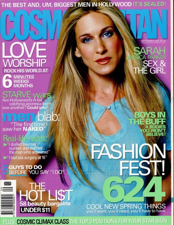 COSMOPOLITAN AUSTRALIA magazine side cover  September 2000