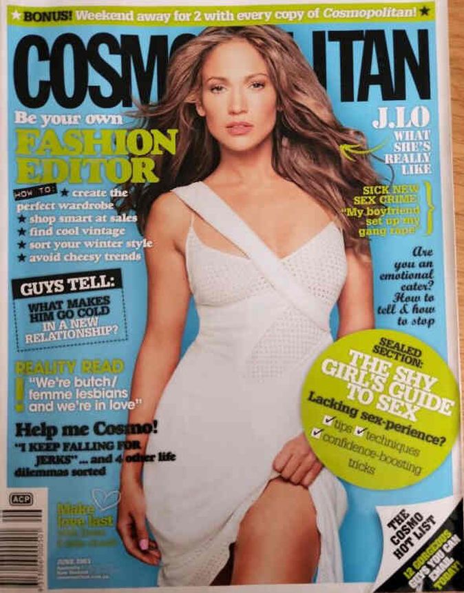 COSMOPOLITAN AUSTRALIA magazine side cover  June 2003