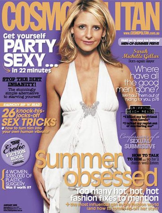 COSMOPOLITAN AUSTRALIA magazine side cover  January 2005