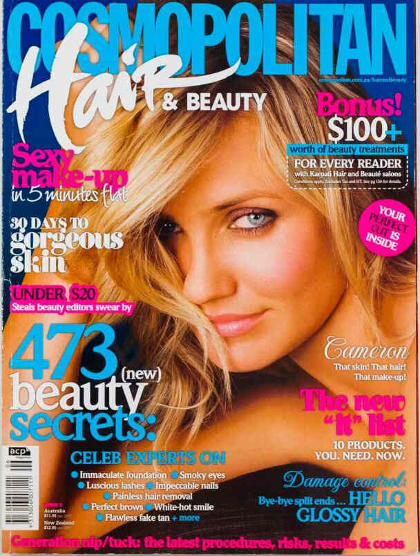 COSMOPOLITAN AUSTRALIA magazine side cover  May 2005