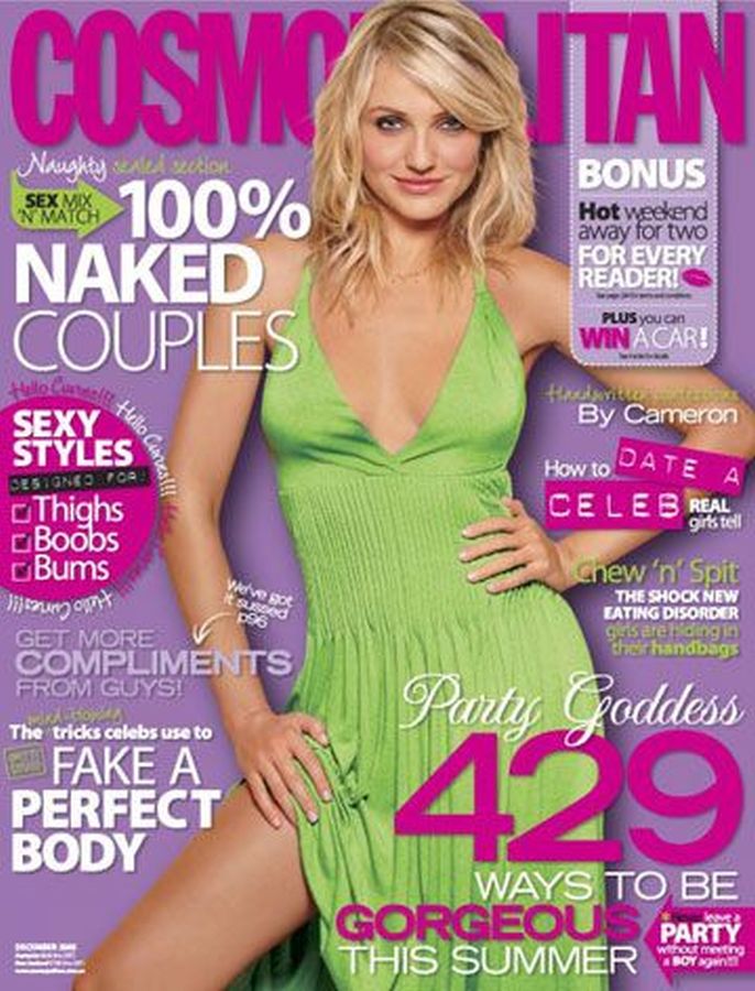 COSMOPOLITAN AUSTRALIA magazine side cover  December 2005