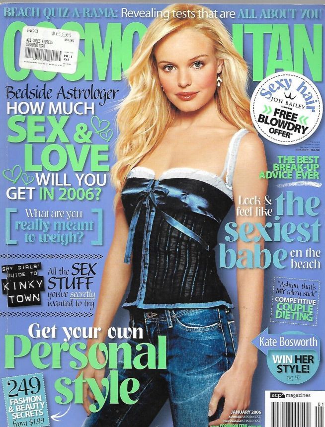 COSMOPOLITAN AUSTRALIA magazine side cover  January 2006