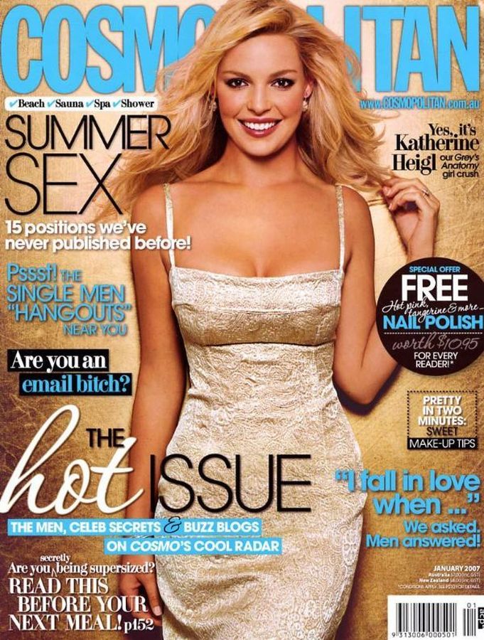 COSMOPOLITAN AUSTRALIA magazine side cover  January 2007
