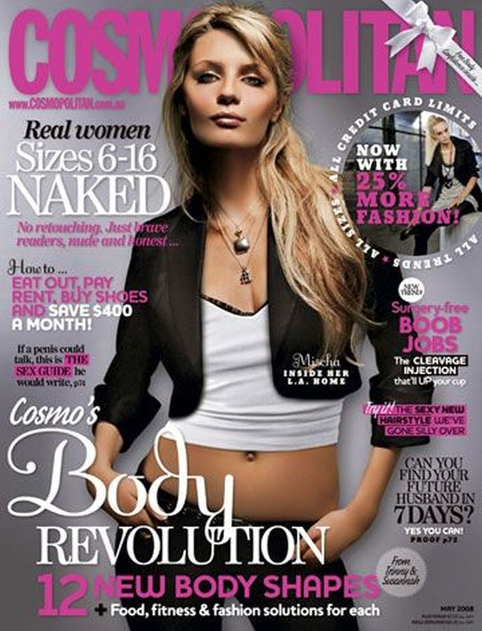 COSMOPOLITAN AUSTRALIA magazine side cover  May 2008