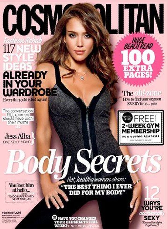 COSMOPOLITAN AUSTRALIA magazine side cover  February 2009