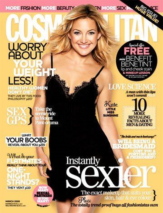 COSMOPOLITAN AUSTRALIA magazine side cover  March 2009