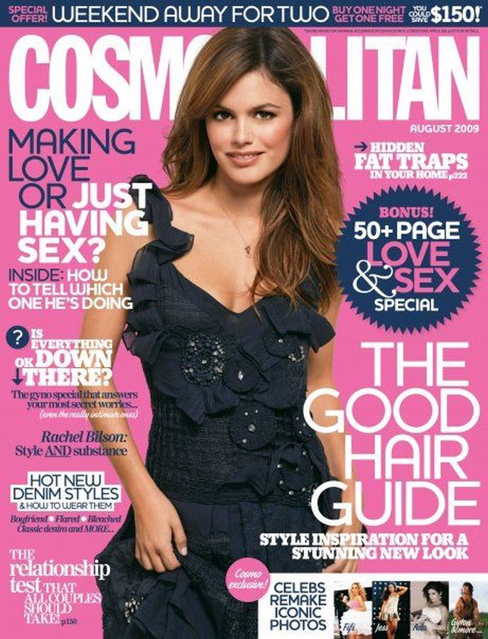 COSMOPOLITAN AUSTRALIA magazine side cover  August 2009
