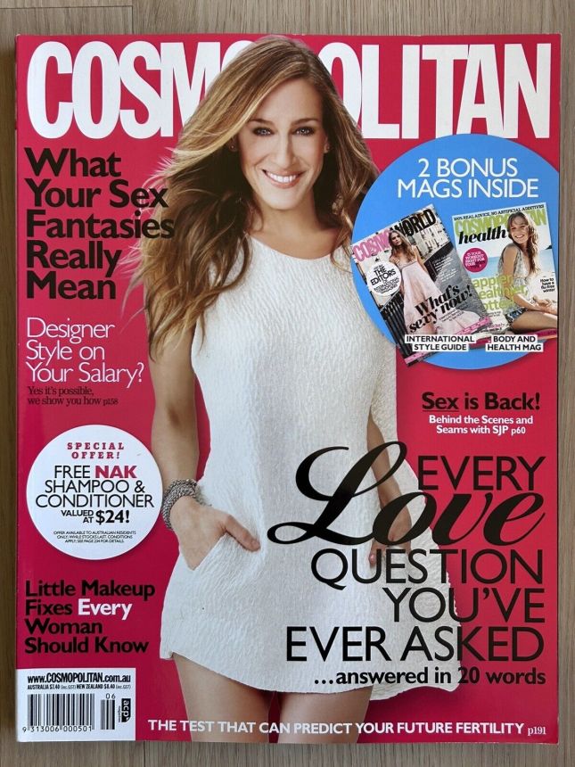 COSMOPOLITAN AUSTRALIA magazine side cover  June 2010