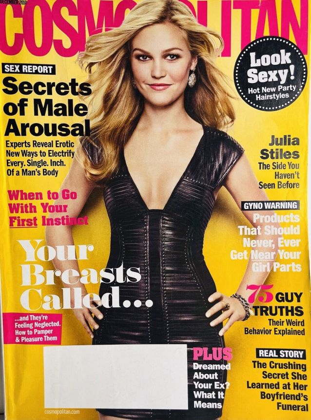 COSMOPOLITAN AUSTRALIA magazine side cover  December 2010