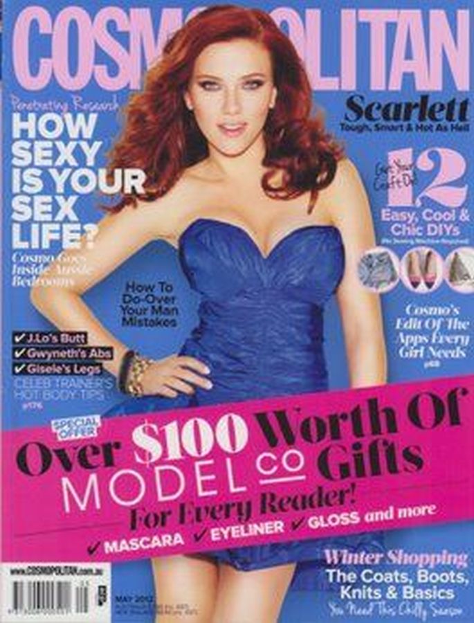 COSMOPOLITAN AUSTRALIA magazine side cover  May 2012