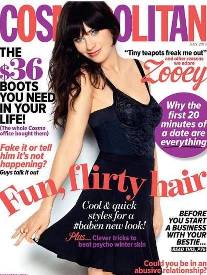 COSMOPOLITAN AUSTRALIA magazine side cover  July 2013