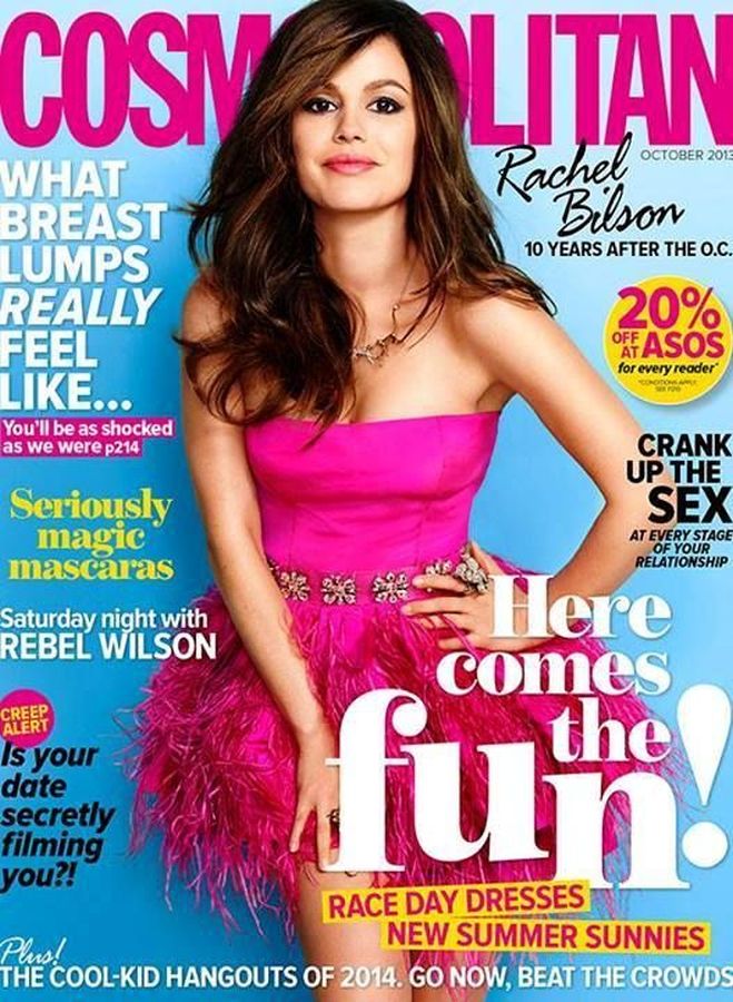 COSMOPOLITAN AUSTRALIA magazine side cover  October 2013