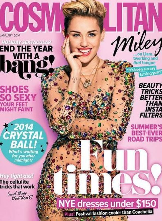COSMOPOLITAN AUSTRALIA magazine side cover  January 2014