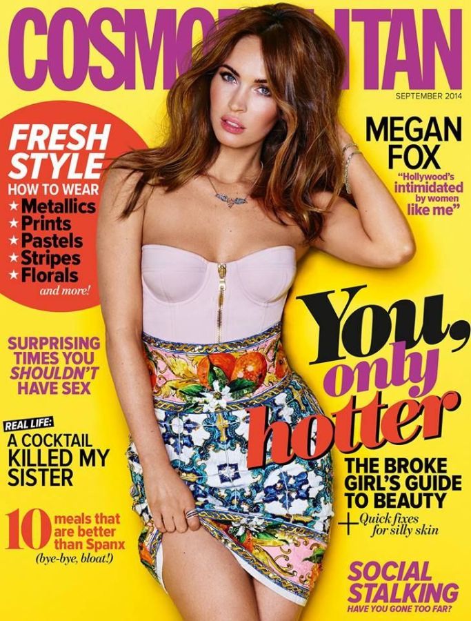 COSMOPOLITAN AUSTRALIA magazine side cover  September 2014