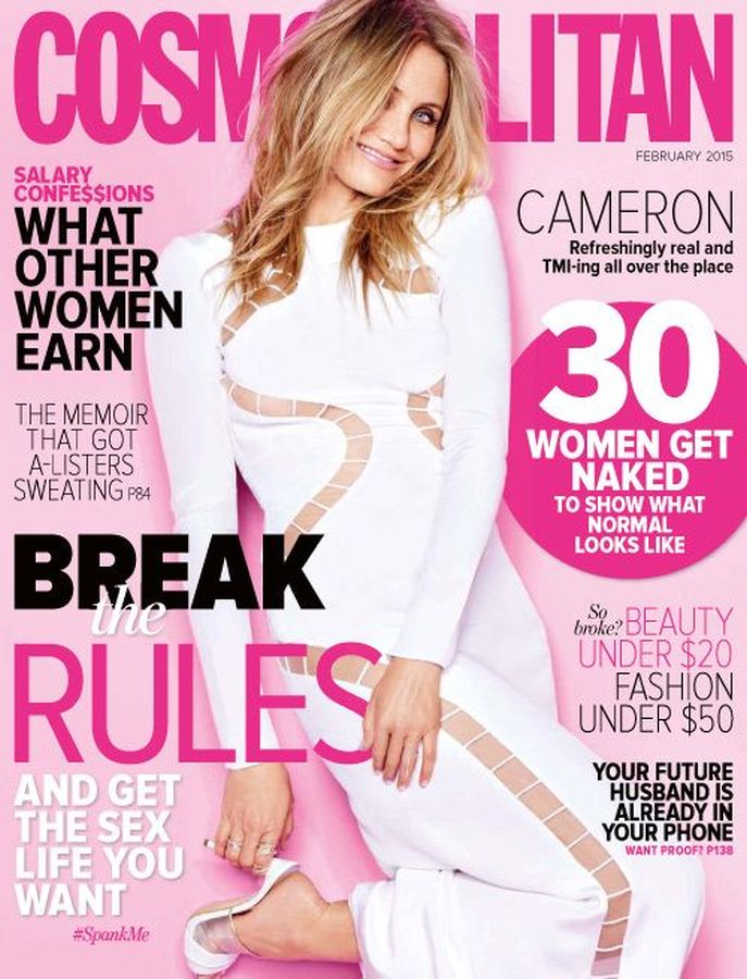 COSMOPOLITAN AUSTRALIA magazine side cover  February 2015