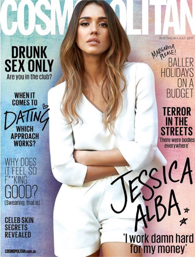 COSMOPOLITAN AUSTRALIA magazine side cover  July 2017