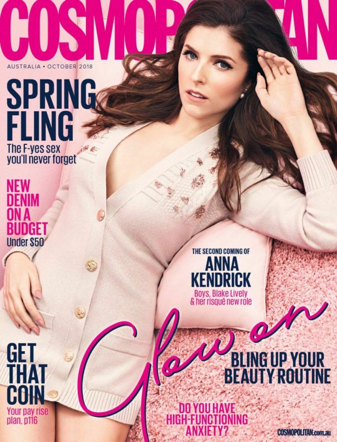 COSMOPOLITAN AUSTRALIA magazine side cover  October 2018