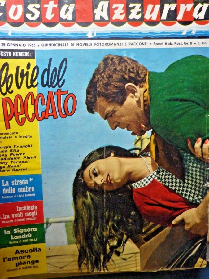 COSTA AZZURRA magazine side cover Issue 6 25 January 1963