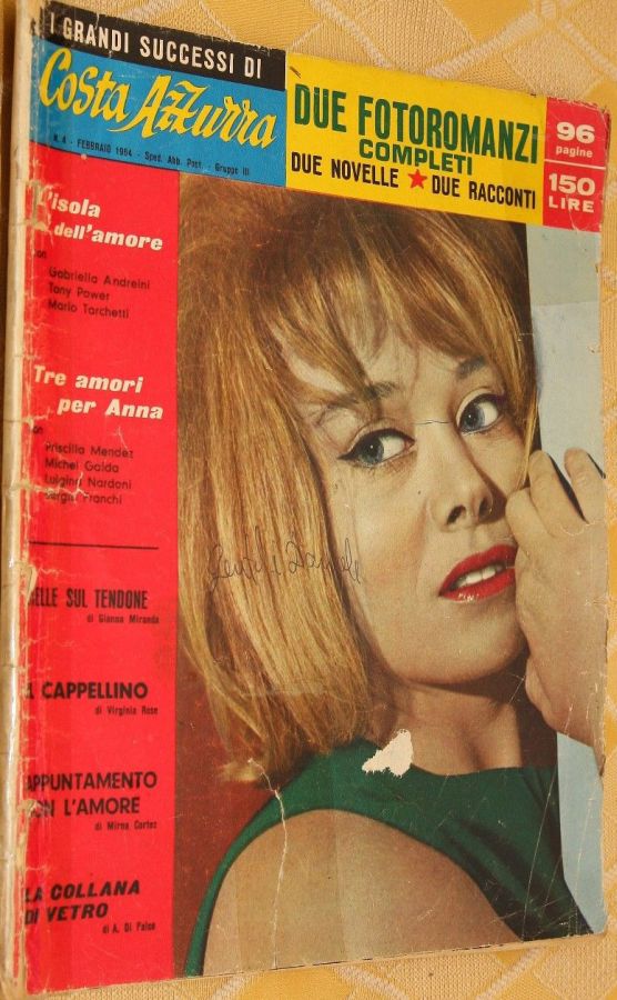 COSTA AZZURRA magazine side cover Issue 4  February 1964