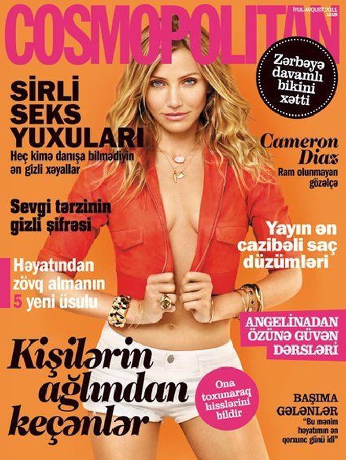 COSMOPOLITAN AZERBAIJAN magazine side cover  August 2011