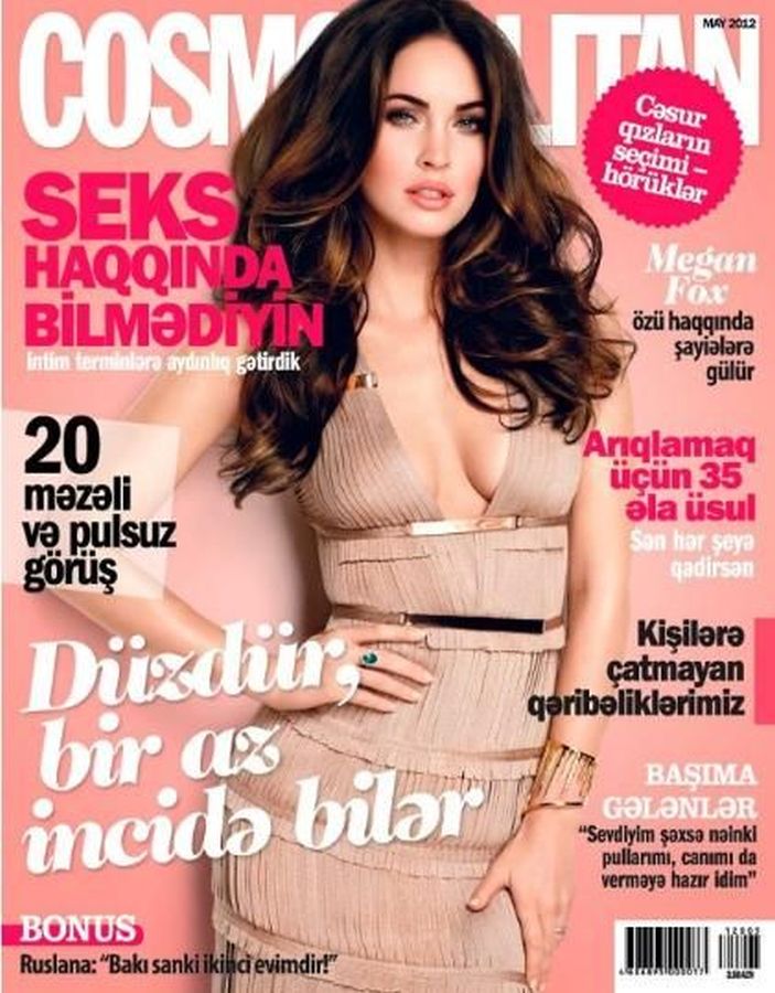 COSMOPOLITAN AZERBAIJAN magazine side cover  May 2012