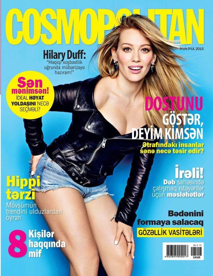 COSMOPOLITAN AZERBAIJAN magazine side cover  June/July 2015