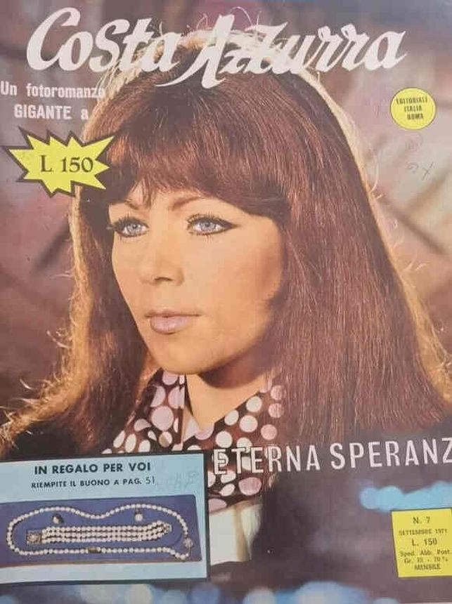 COSTA AZZURRA magazine side cover Issue 7  September 1971