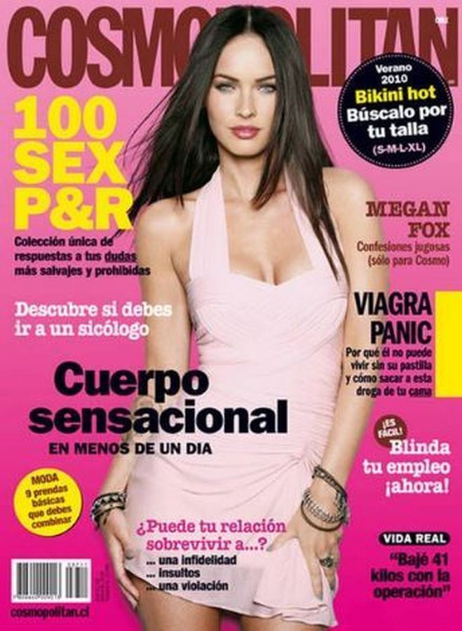 COSMOPOLITAN CHILE magazine side cover  October 2009