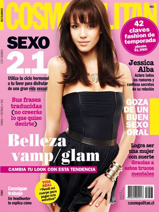 COSMOPOLITAN CHILE magazine side cover  March 2010