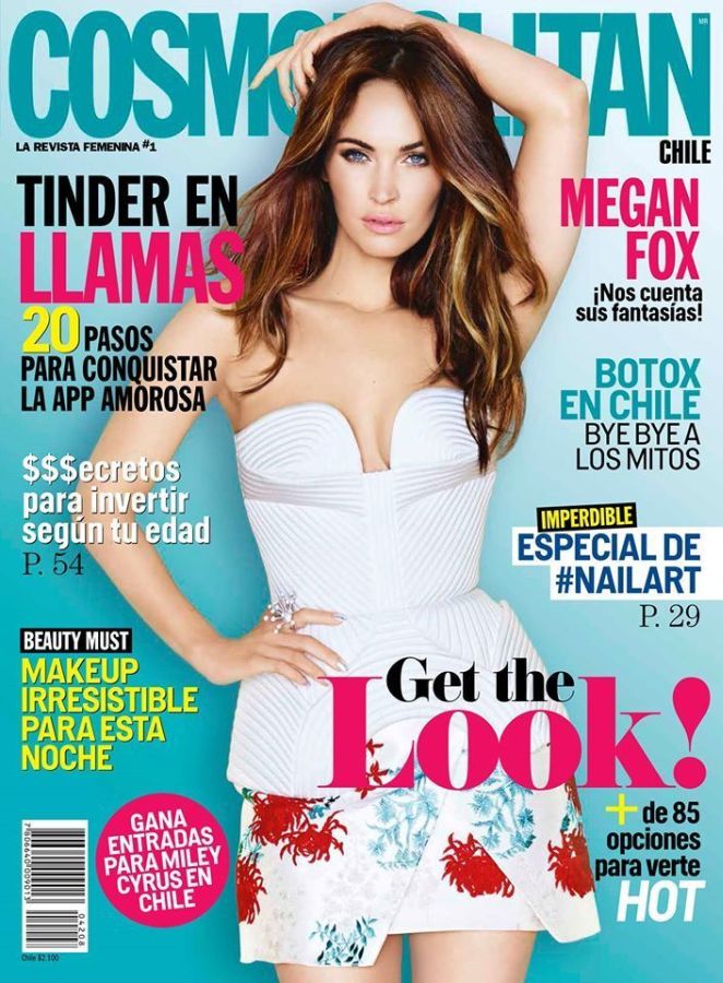 COSMOPOLITAN CHILE magazine side cover  August 2014