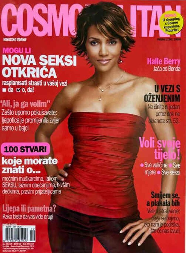 COSMOPOLITAN (Croatia) magazine side cover  December 2002