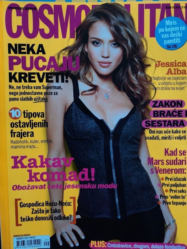 COSMOPOLITAN (Croatia) magazine side cover  September 2007