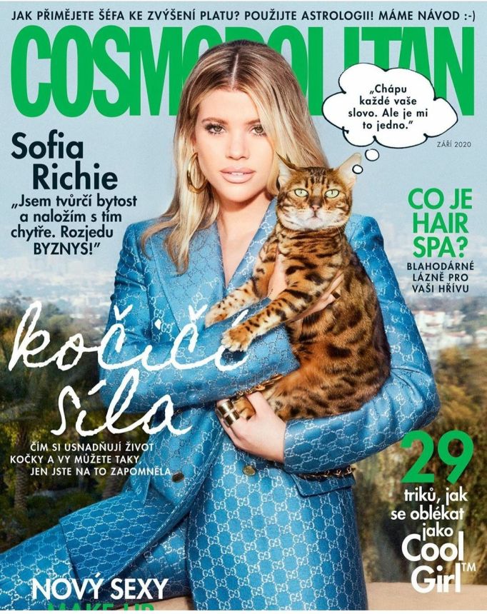COSMOPOLITAN CZECH magazine side cover  September 2020
