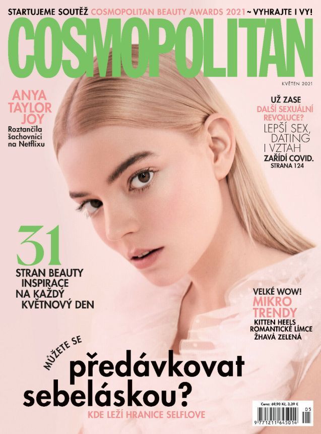 COSMOPOLITAN CZECH magazine side cover  May 2021