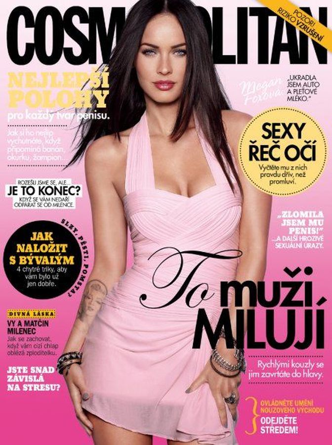 COSMOPOLITAN CZECH magazine side cover  November 2009