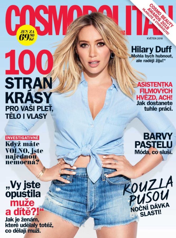 COSMOPOLITAN CZECH magazine side cover  May 2018