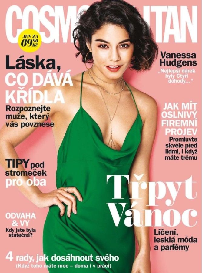 COSMOPOLITAN CZECH magazine side cover  December 2018