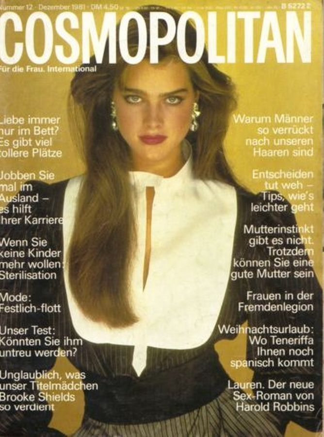 COSMOPOLITAN GERMANY magazine side cover  December 1981